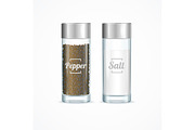 Realistic Salt and Pepper Shakers