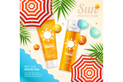 Sun Protection Ad Concept Card