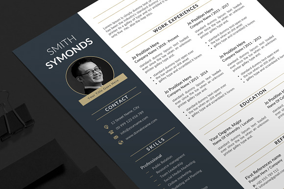 Clean Cv-Resume in Resume Templates - product preview 3