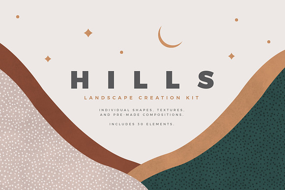 Landscape Creation Kit in Illustrations - product preview 10