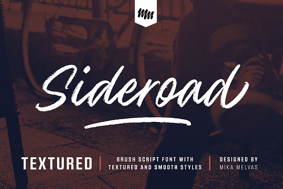 Sideroad Textured in Script Fonts - product preview 3