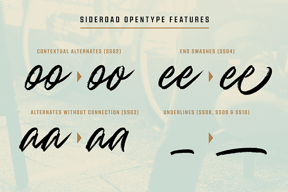 Sideroad Textured in Script Fonts - product preview 5