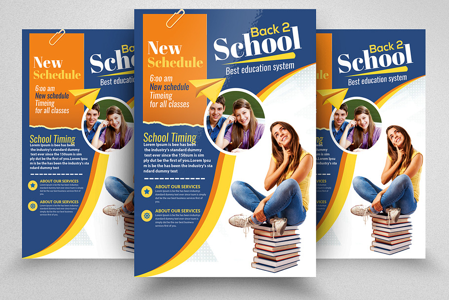 Back To School Flyer Template in Flyer Templates - product preview 8