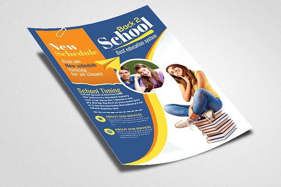 Back To School Flyer Template in Flyer Templates - product preview 1
