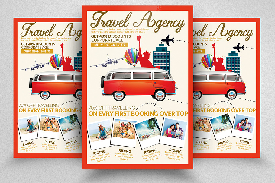 Tours and Travel Flyer Template in Flyer Templates - product preview 8
