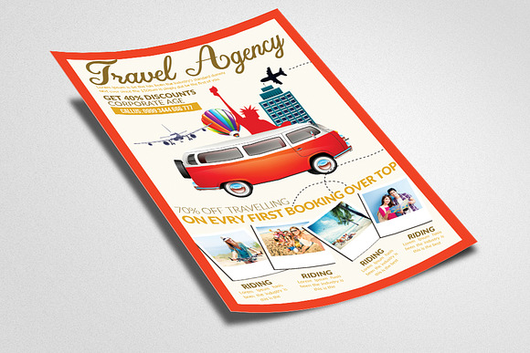 Tours and Travel Flyer Template in Flyer Templates - product preview 1