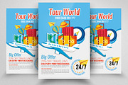 Tour & Travel Holiday Flyer Template