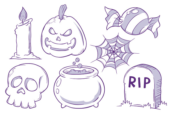 Halloween Icon Doodle