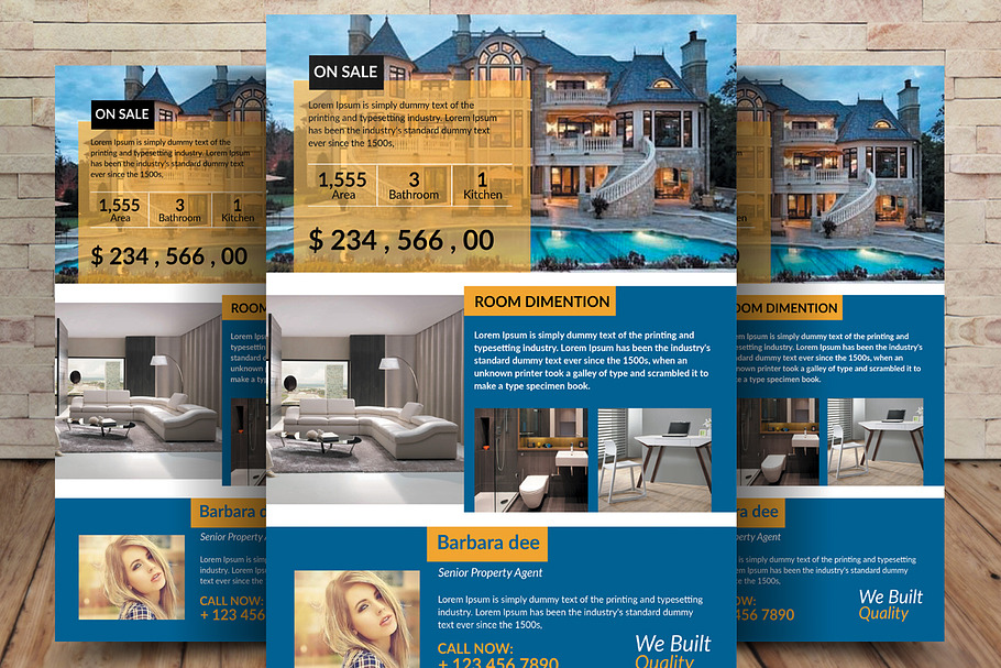 House For Sale Flyer Templates in Flyer Templates - product preview 8