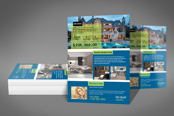 House For Sale Flyer Templates in Flyer Templates - product preview 2