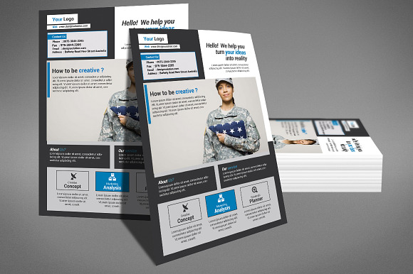 Military Flyer in Flyer Templates - product preview 1