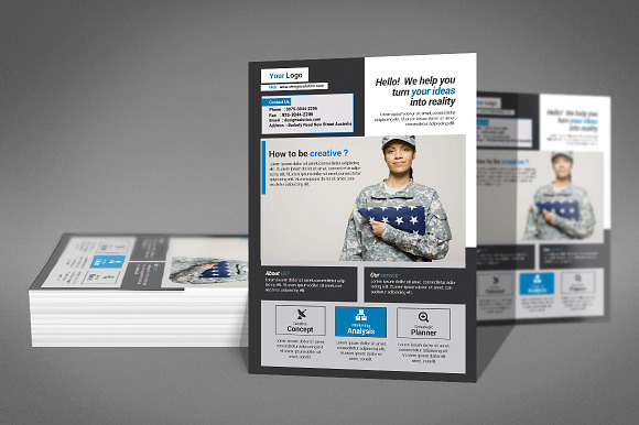 Military Flyer in Flyer Templates - product preview 2