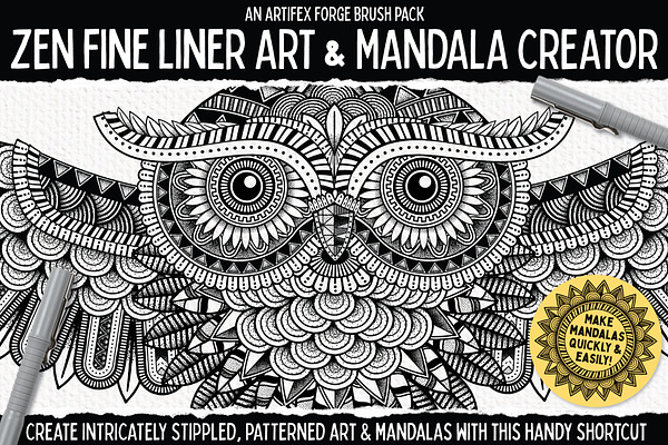Zen Fine Liner Art & Mandala Creator