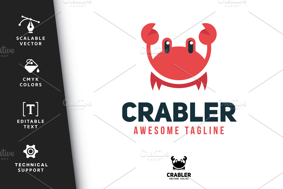 Crabler Logo in Logo Templates - product preview 8