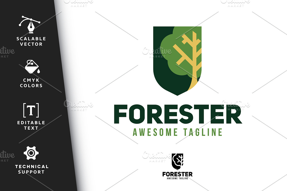 Forester Logo in Logo Templates - product preview 8