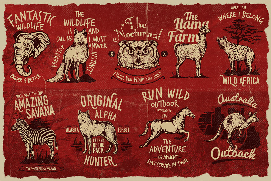 50 Vintage Animal Logo in Logo Templates - product preview 8
