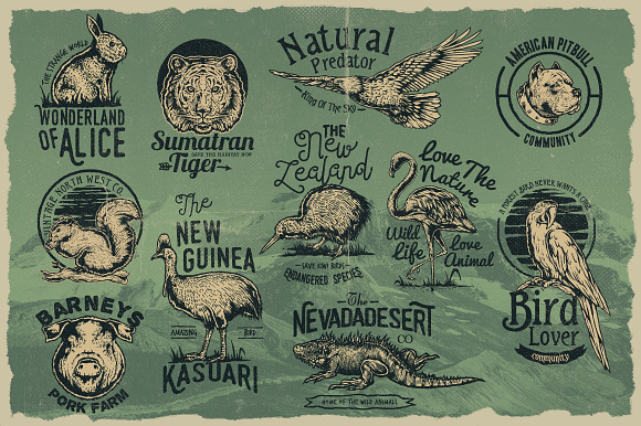50 Vintage Animal Logo in Logo Templates - product preview 5