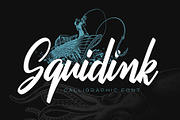 Squidink font & graphics