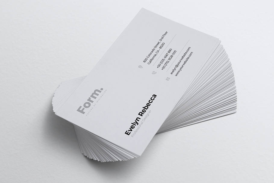 Minimalist Business Card Vol. 49 in Business Card Templates - product preview 2