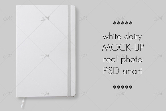 Diary with Rubber Band. Mock-up in Product Mockups - product preview 3