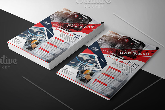 Car Wash Flyer Template V1072 in Flyer Templates - product preview 1