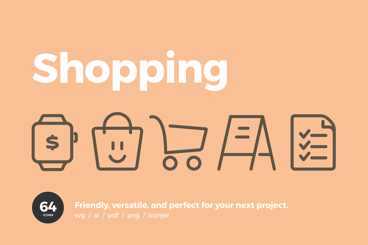 Shopping Line Icons in Simple Line Icons - product preview 8