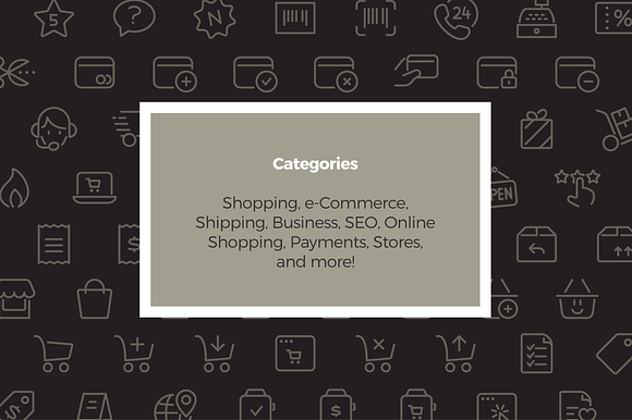 Shopping Line Icons in Simple Line Icons - product preview 2
