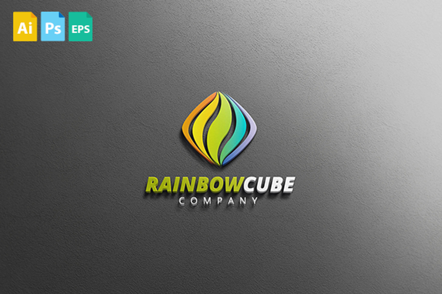RainbowCube in Logo Templates - product preview 8