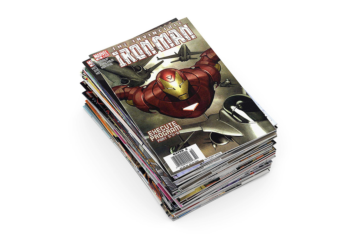 Comic books 3d model in Objects - product preview 8