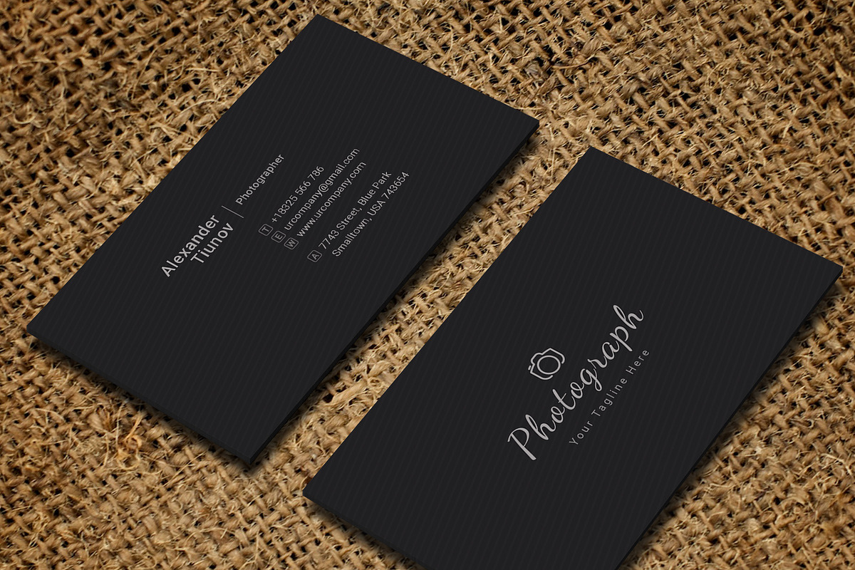 Photography Business Card in Business Card Templates - product preview 8