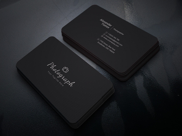 Photography Business Card in Business Card Templates - product preview 3