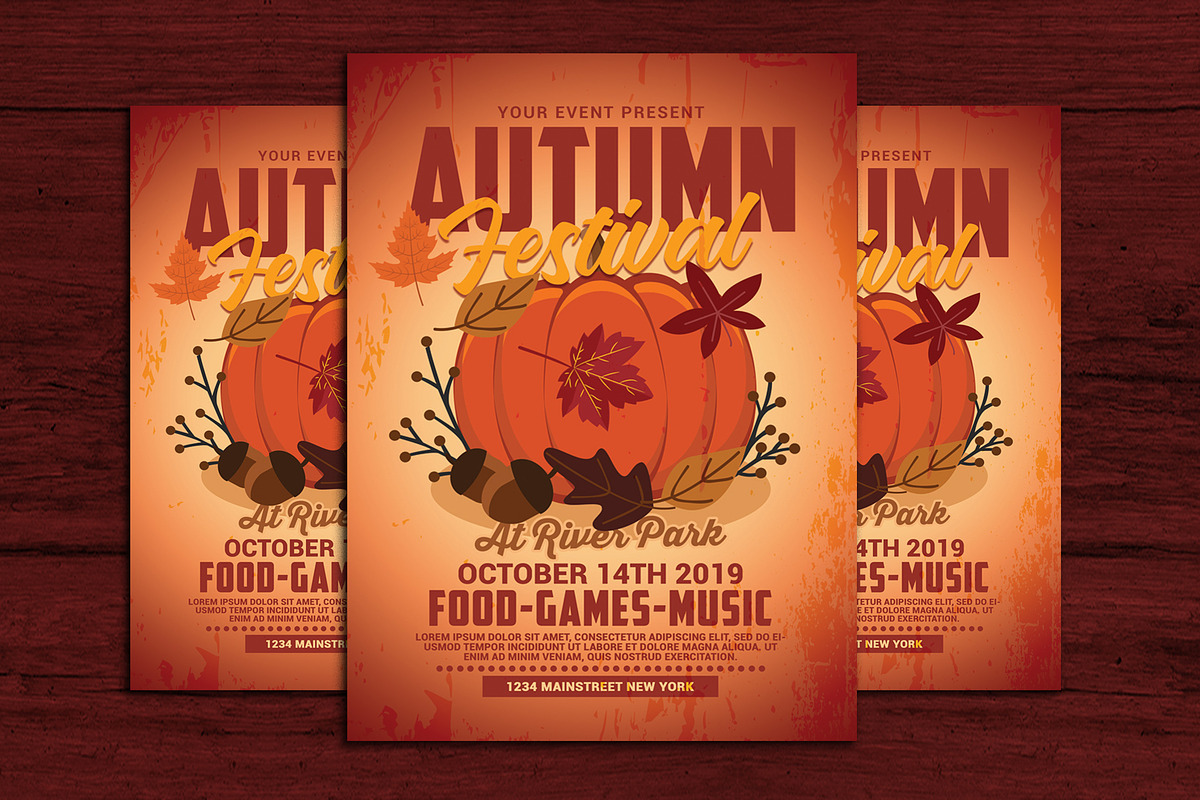 Autumn Fall Festival in Flyer Templates - product preview 8