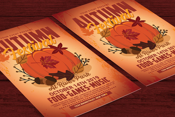 Autumn Fall Festival in Flyer Templates - product preview 3
