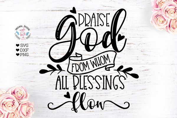 Praise God - Thanksgiving SVG