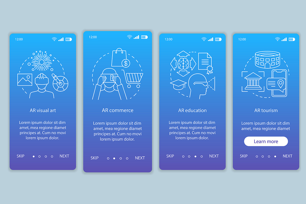 Augmented reality industry app pages in Website Templates - product preview 8