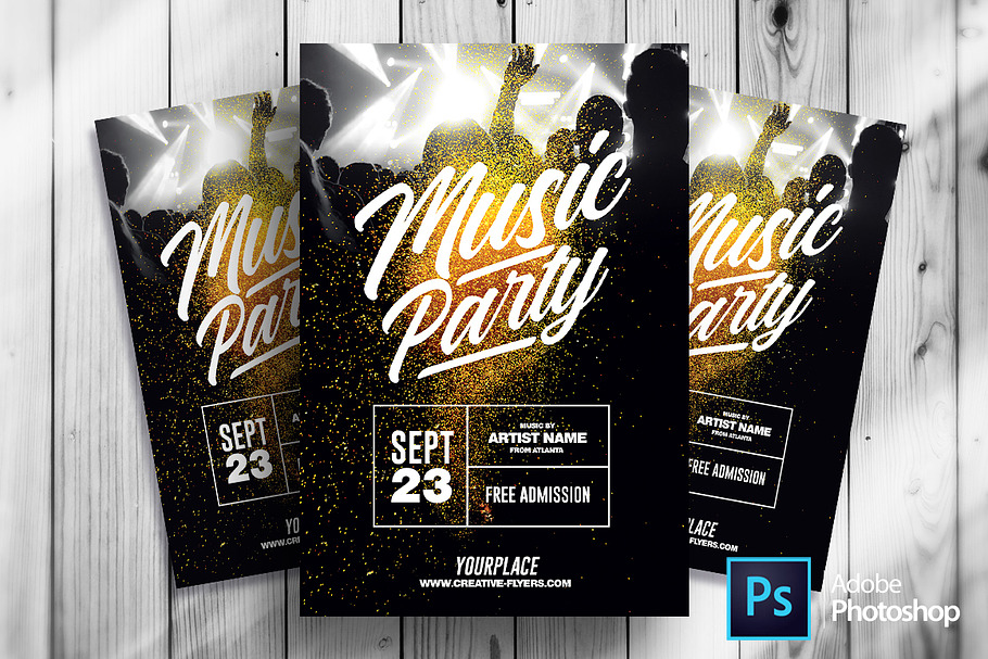 Music Flyer Template in Flyer Templates - product preview 8