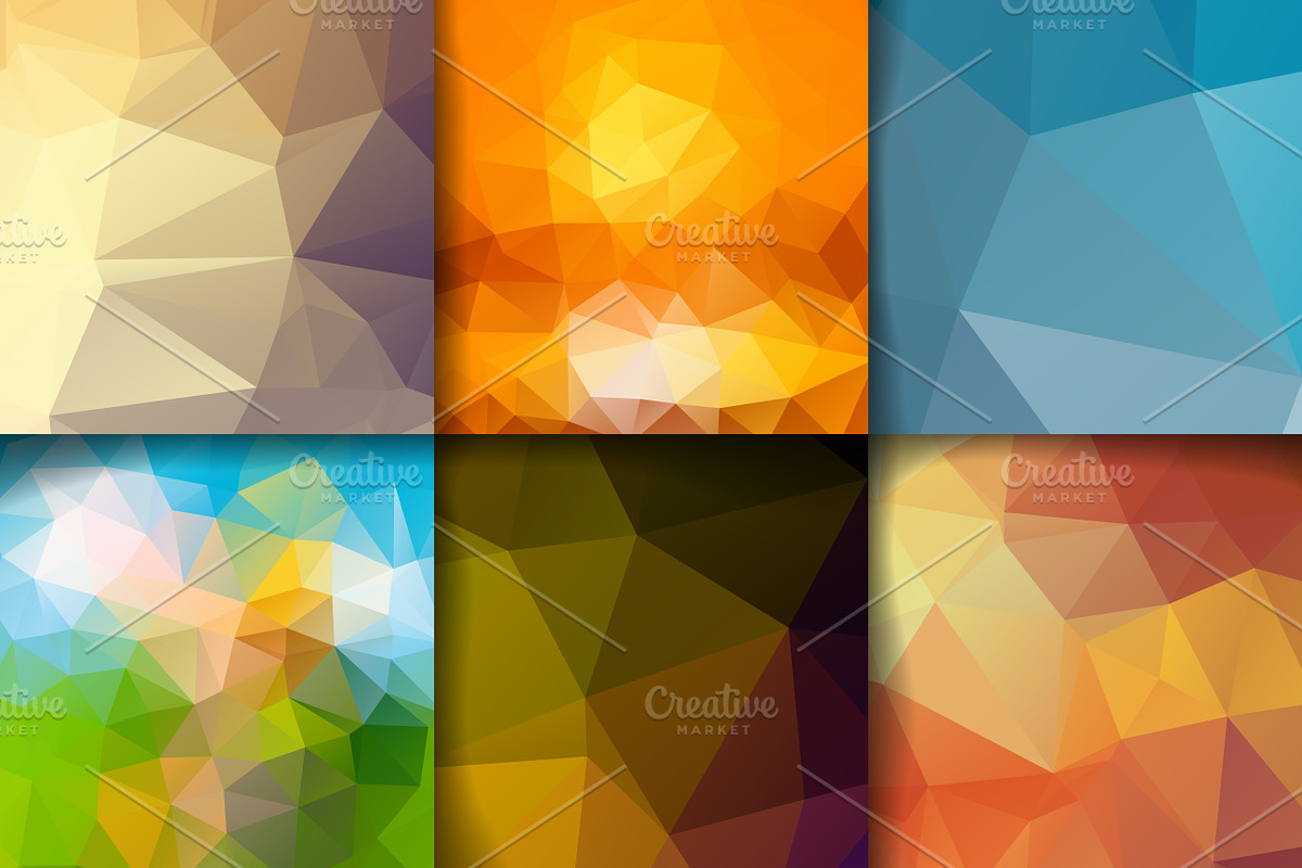 Delightful poligonal backrounds in Textures - product preview 8