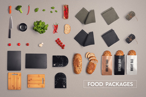 Food & Restaurant Mockup Collection in Scene Creator Mockups - product preview 3