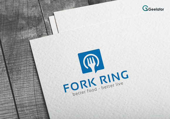 Fresh Fork Logo Template in Logo Templates - product preview 2