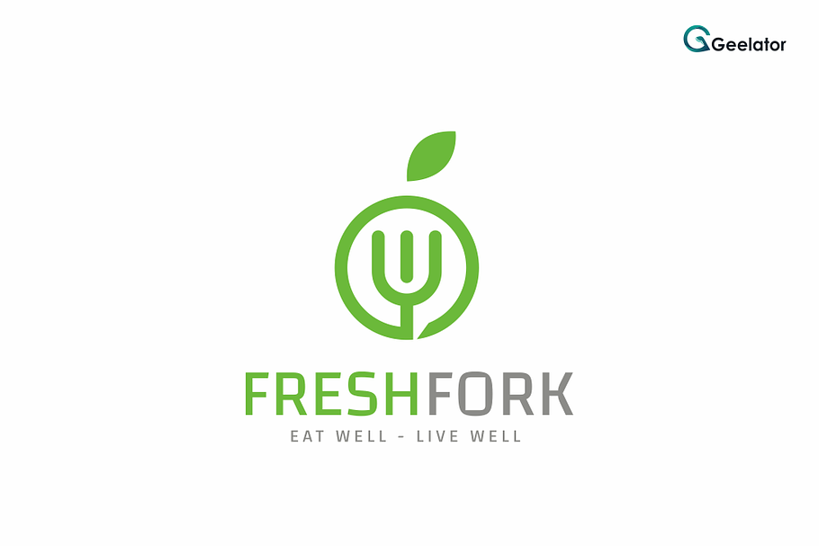 Fresh Fork Logo Template in Logo Templates - product preview 8