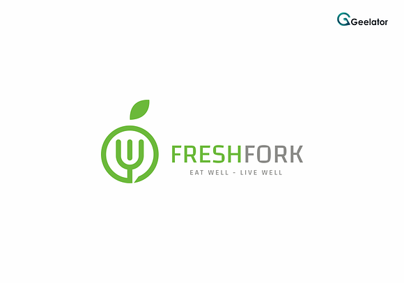 Fresh Fork Logo Template in Logo Templates - product preview 1