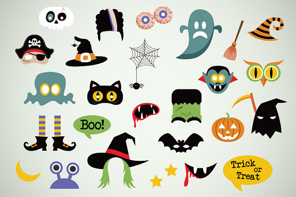 Halloween icons in Illustrations - product preview 1