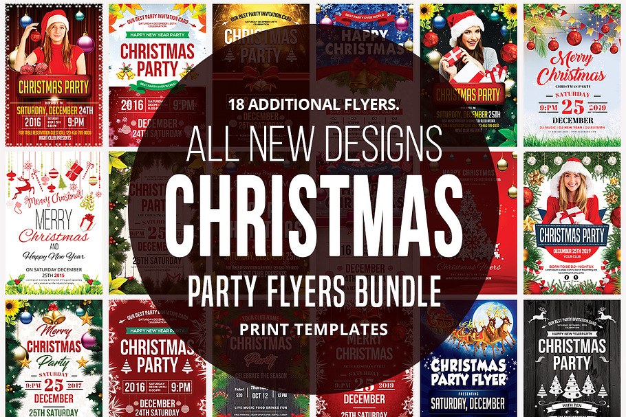 Christmas Party Flyers Bundle