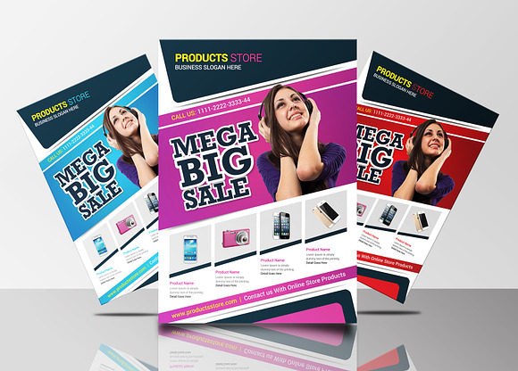 Product Promotion Flyers Bundle in Flyer Templates - product preview 4