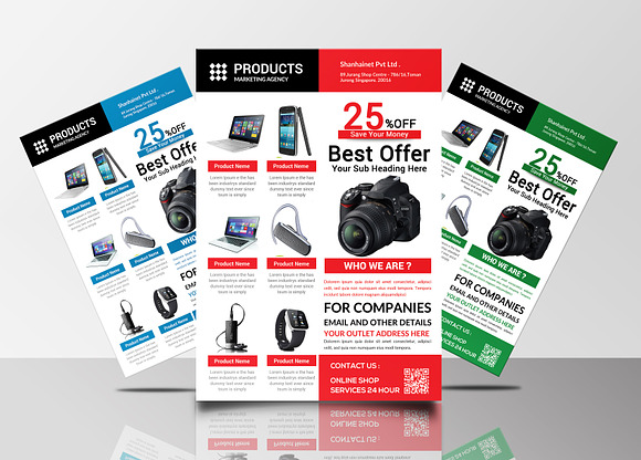 Product Promotion Flyers Bundle in Flyer Templates - product preview 6