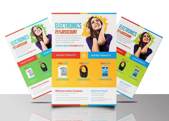 Product Promotion Flyers Bundle in Flyer Templates - product preview 9