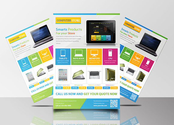 Product Promotion Flyers Bundle in Flyer Templates - product preview 11