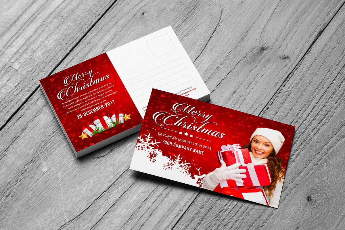 Christmas Party Flyer & Posrcard in Flyer Templates - product preview 8