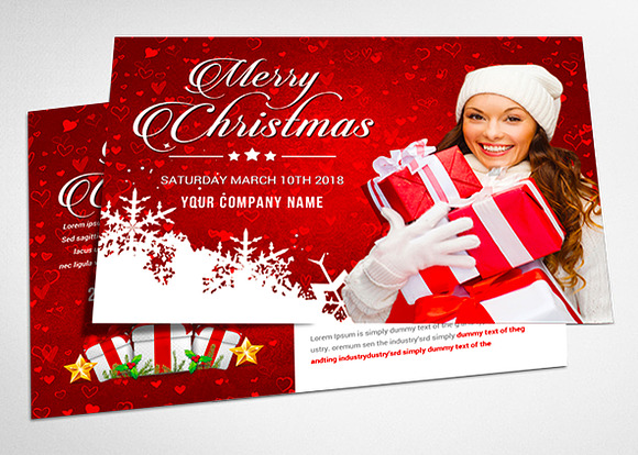 Christmas Party Flyer & Posrcard in Flyer Templates - product preview 1
