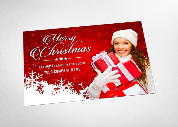 Christmas Party Flyer & Posrcard in Flyer Templates - product preview 3